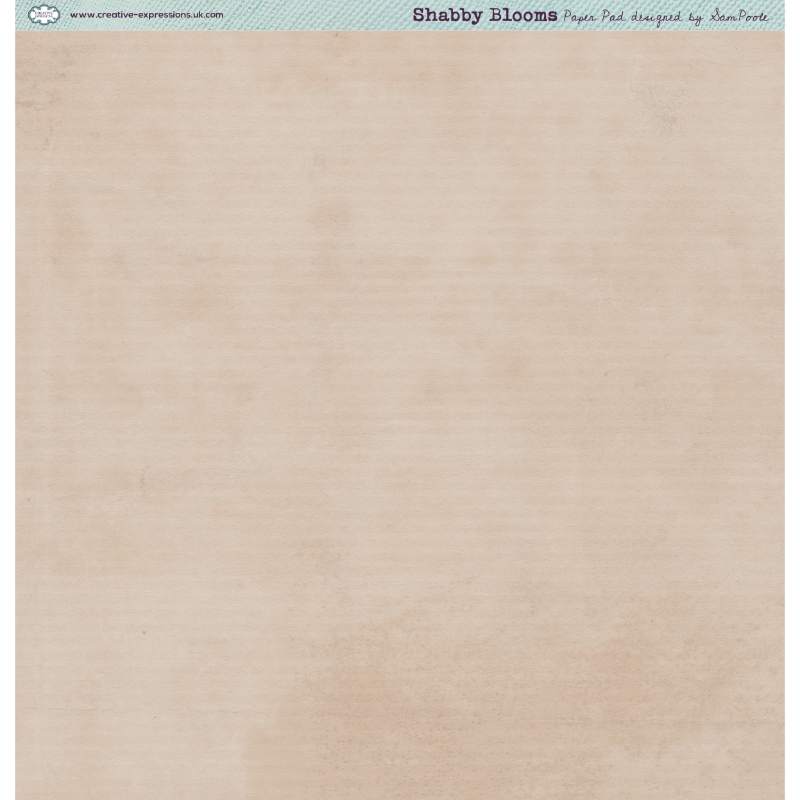 Creative Expressions - Sam Poole - Shabby Blooms - 8 in x 8 in Paper Pad