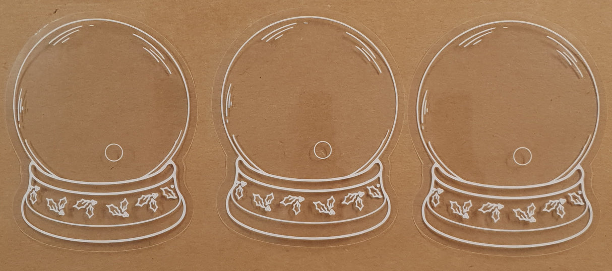 Snowglobe Stickers - Set of 3