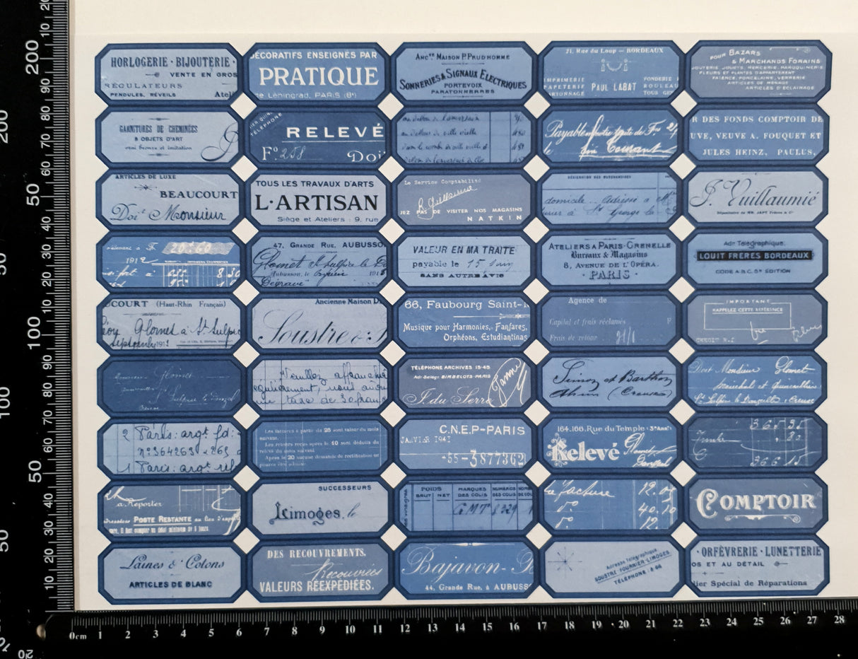 Cut Apart Stickers Sheet - (BW-4)