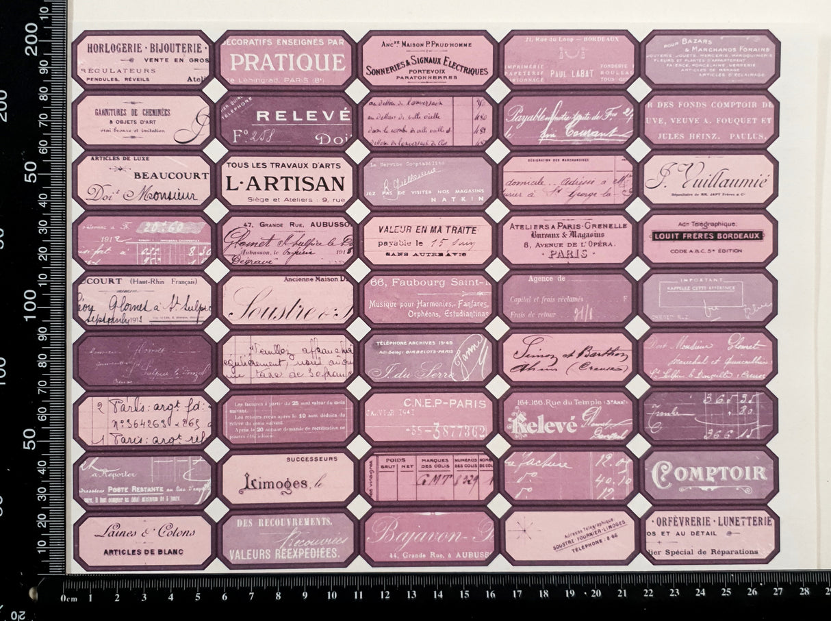 Cut Apart Stickers Sheet - (BWL-3)