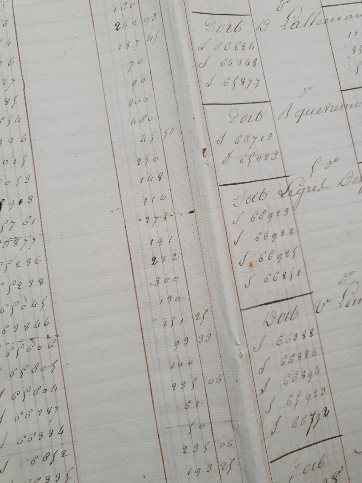 Authentic Vintage French Ledger Folio (T) - Single