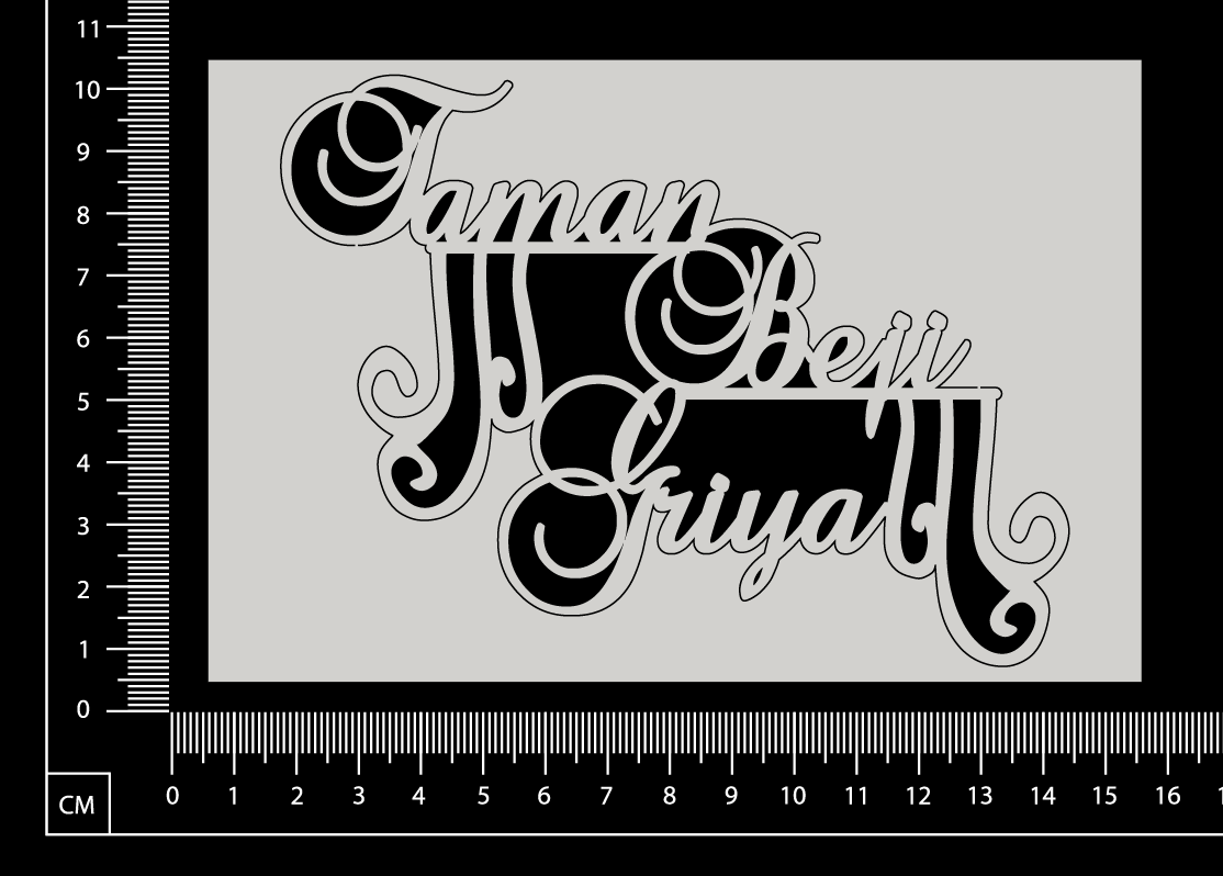 Taman Beji Griya - A - White Chipboard