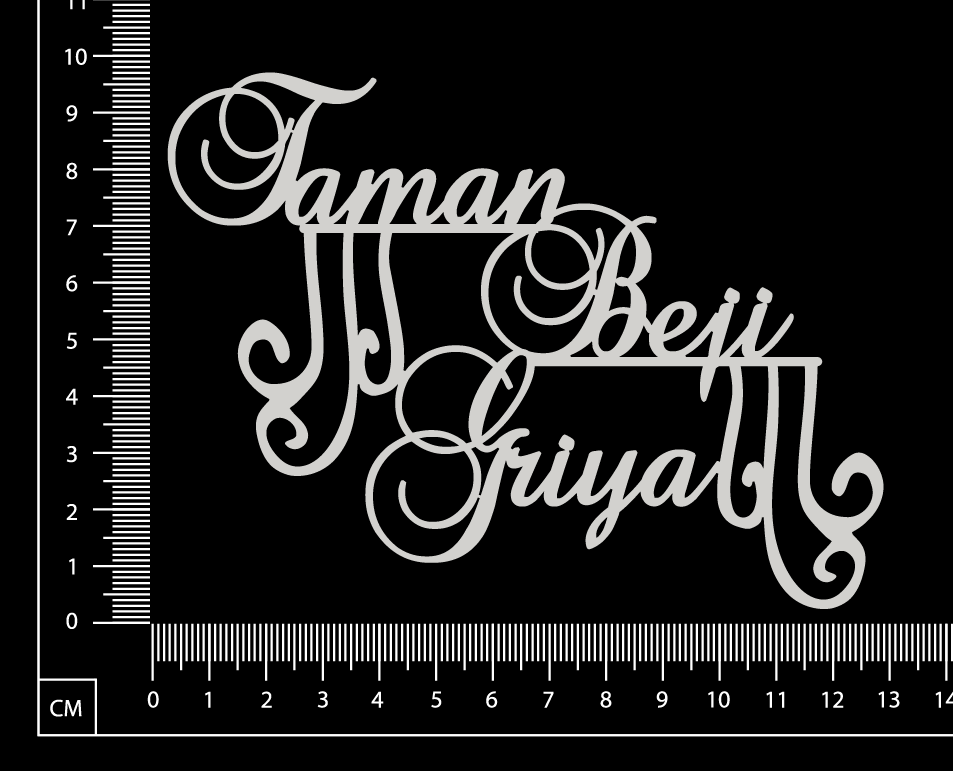 Taman Beji Griya - A - White Chipboard