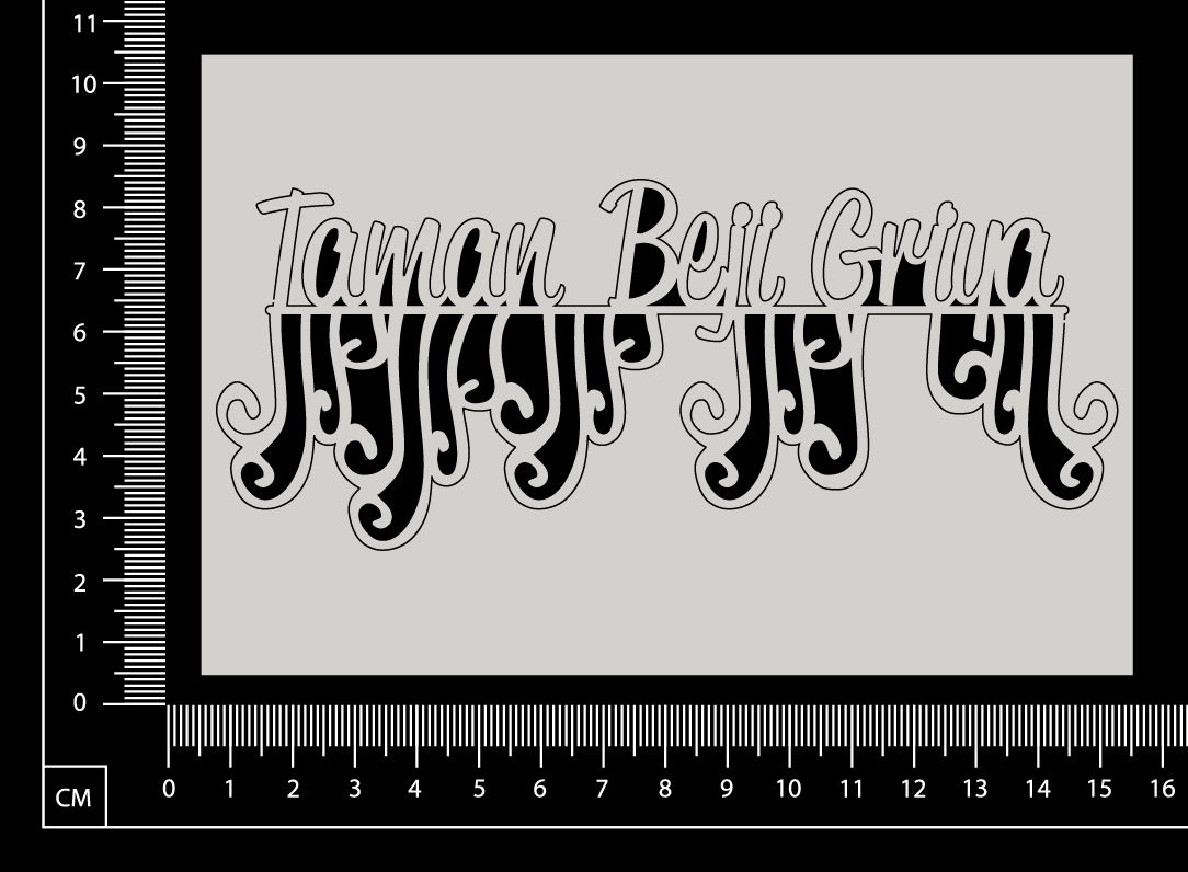 Taman Beji Griya - B - White Chipboard