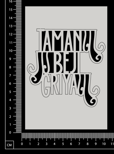 Taman Beji Griya - C - White Chipboard