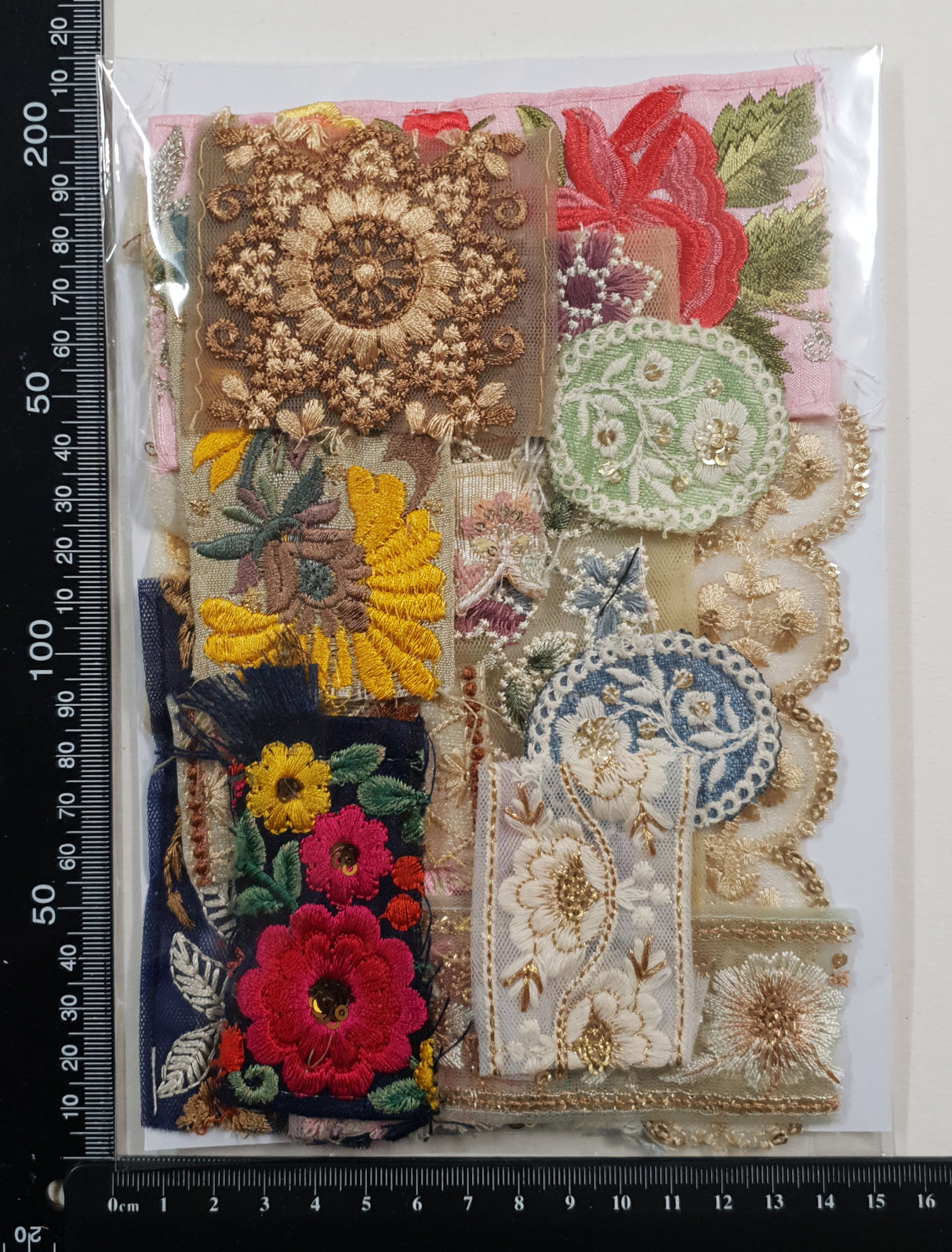 Embroidered Trim Snippets Pack - LA