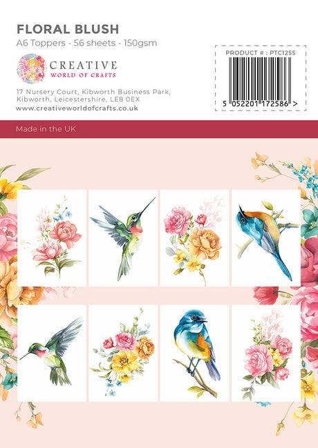 The Paper Tree - Floral Blush - A6 Topper Pad