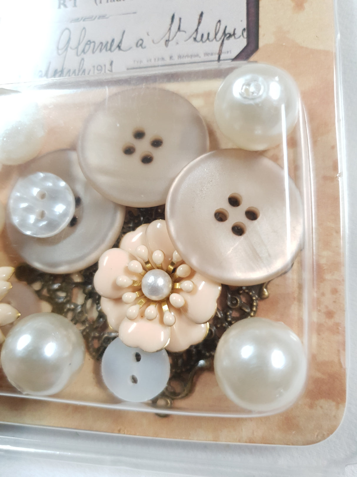 Tiny Treasures Pack - Cream Petals & Pearls - Picked at Random