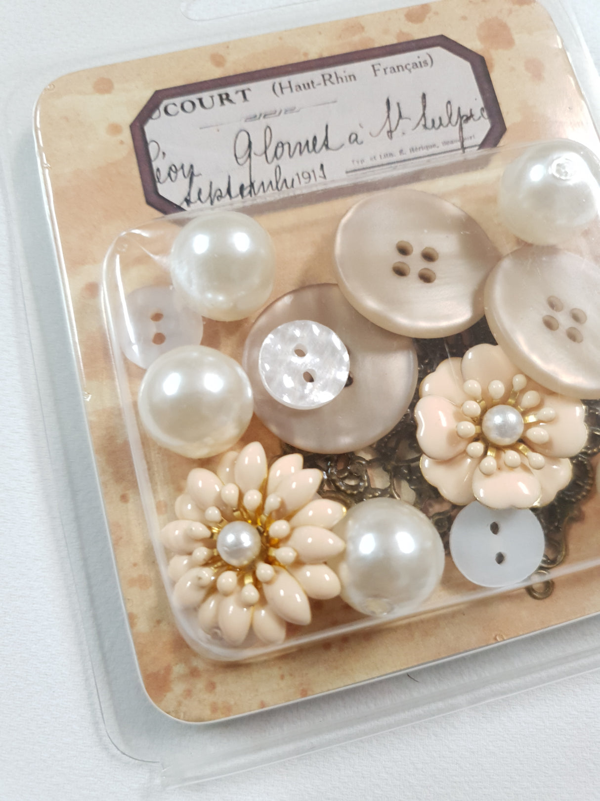 Tiny Treasures Pack - Cream Petals & Pearls - Picked at Random