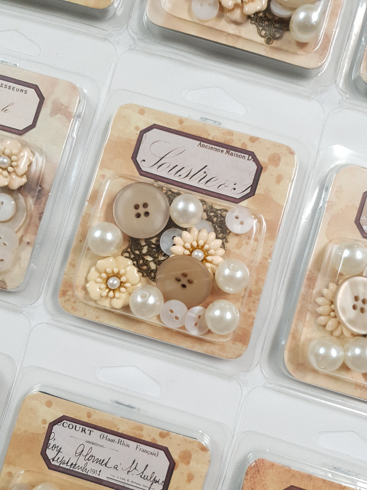 Tiny Treasures Pack - Cream Petals & Pearls - Picked at Random