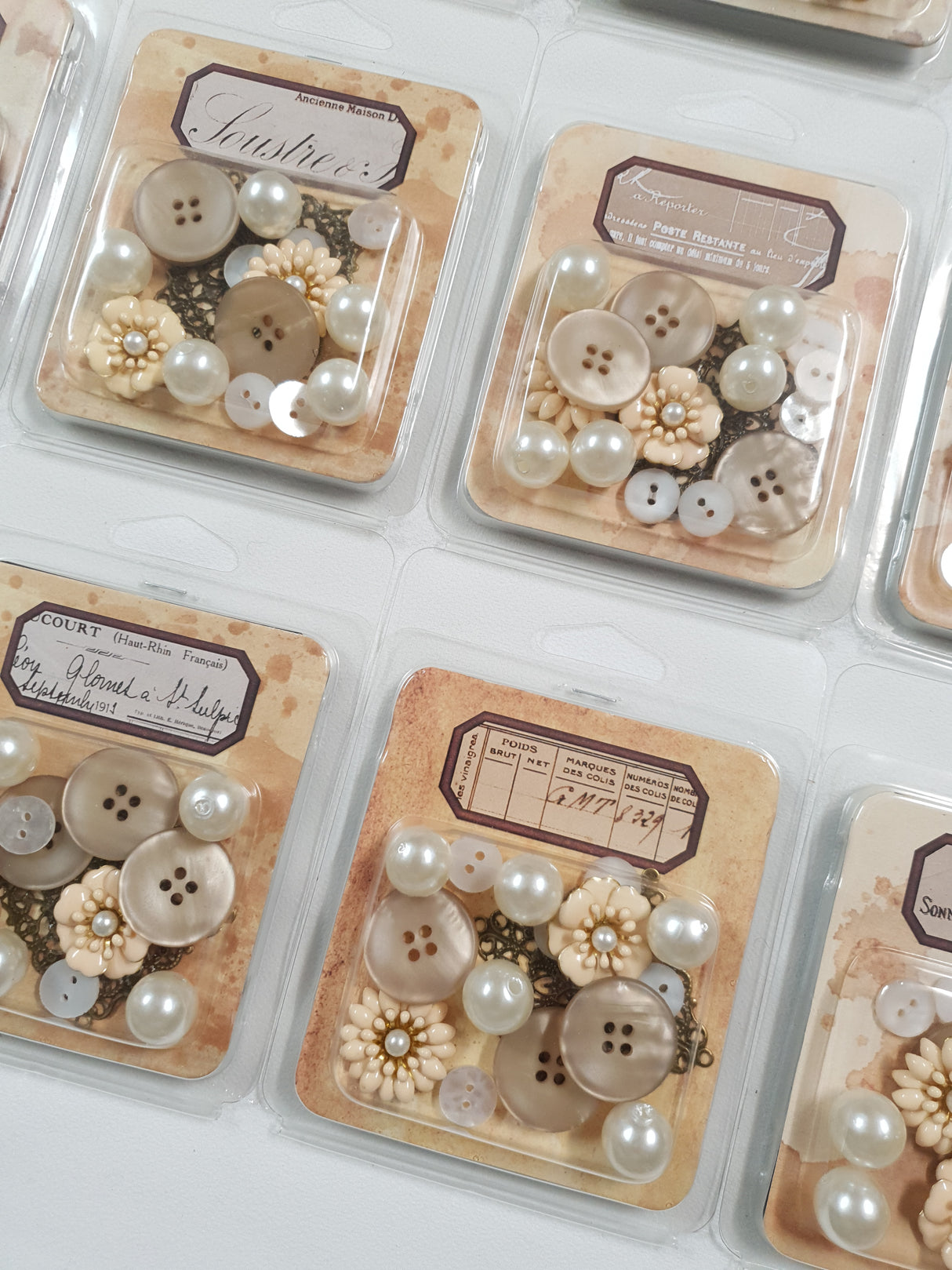 Tiny Treasures Pack - Cream Petals & Pearls - Picked at Random
