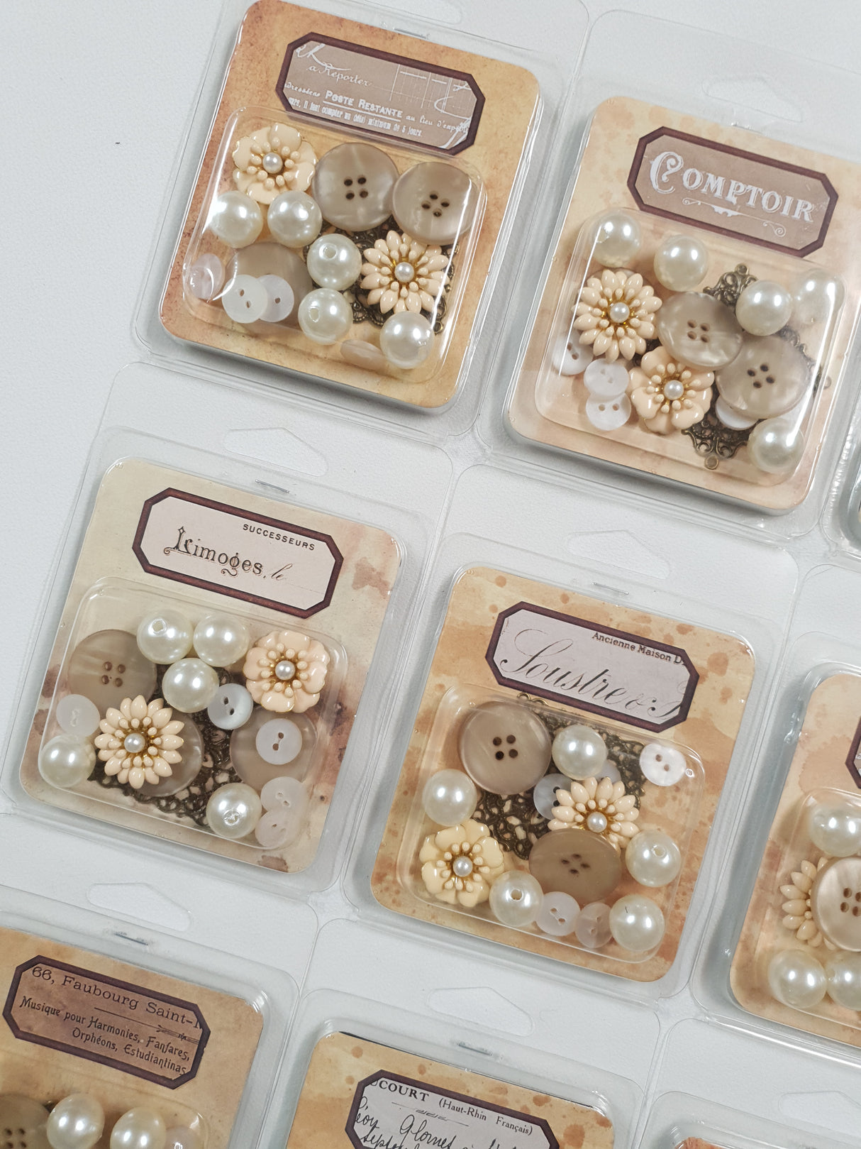 Tiny Treasures Pack - Cream Petals & Pearls - Picked at Random