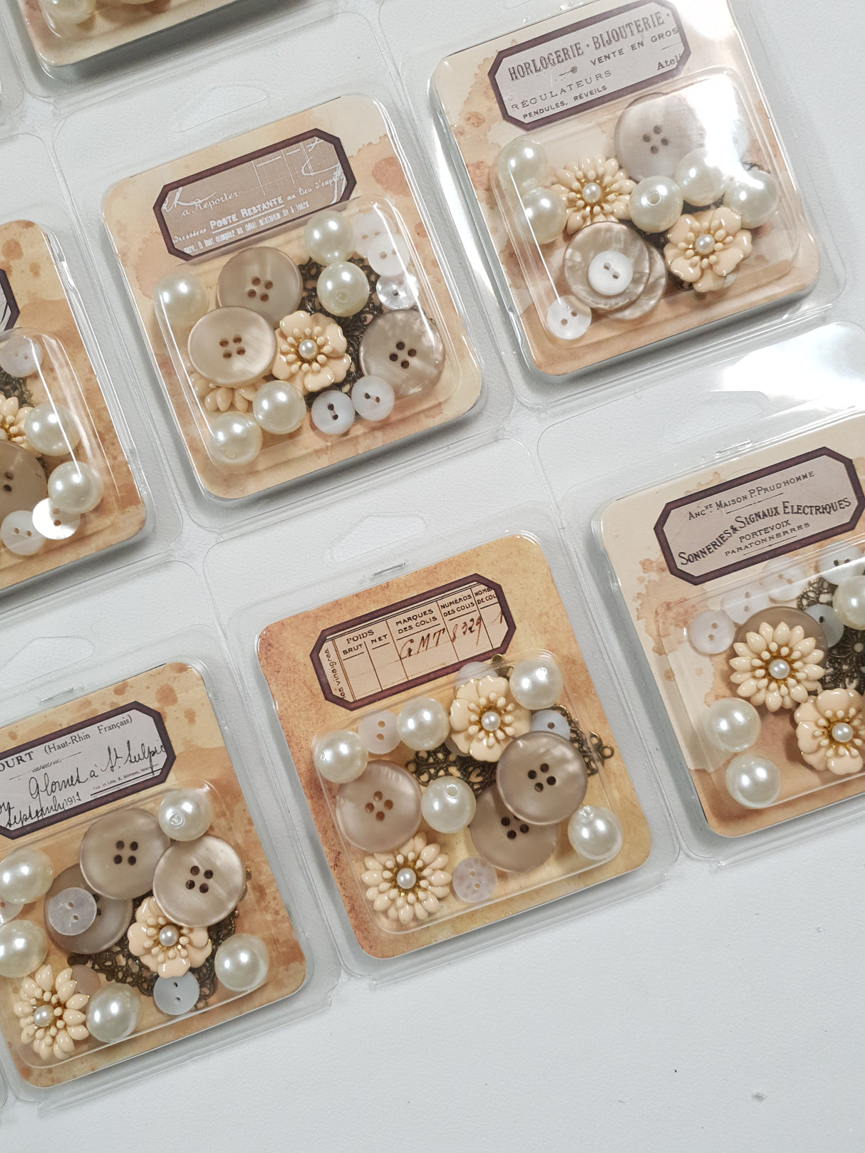 Tiny Treasures Pack - Cream Petals & Pearls - Picked at Random
