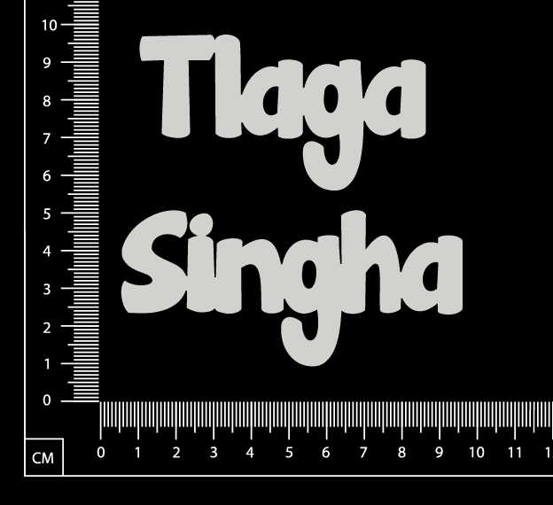 Tlaga Singha - C - White Chipboard