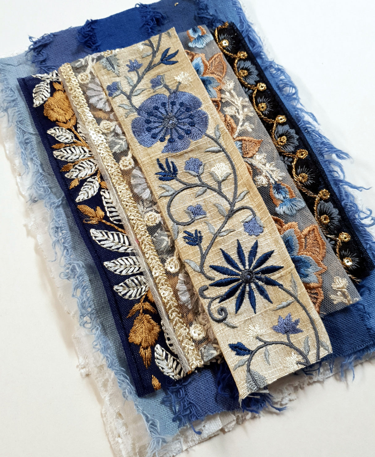 Lace & Trim Snippets Pack - Blues