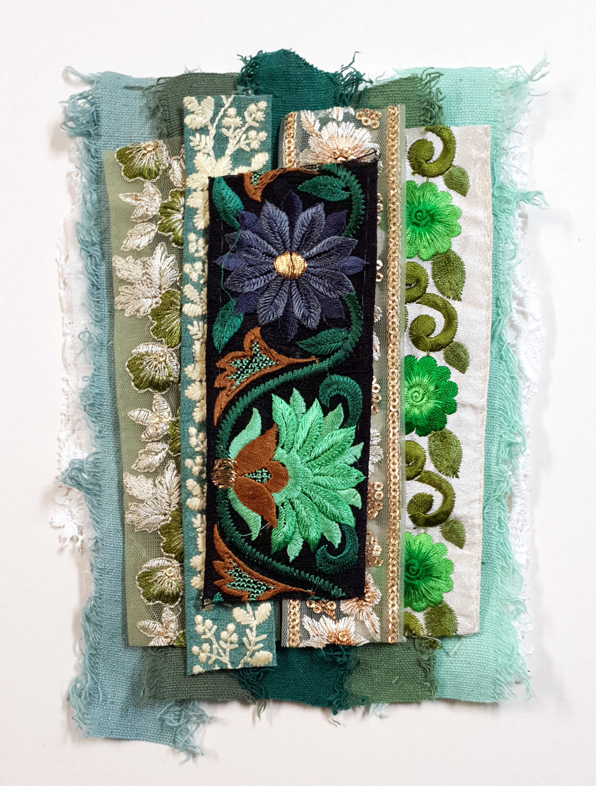 Lace & Trim Snippets Pack - Greens