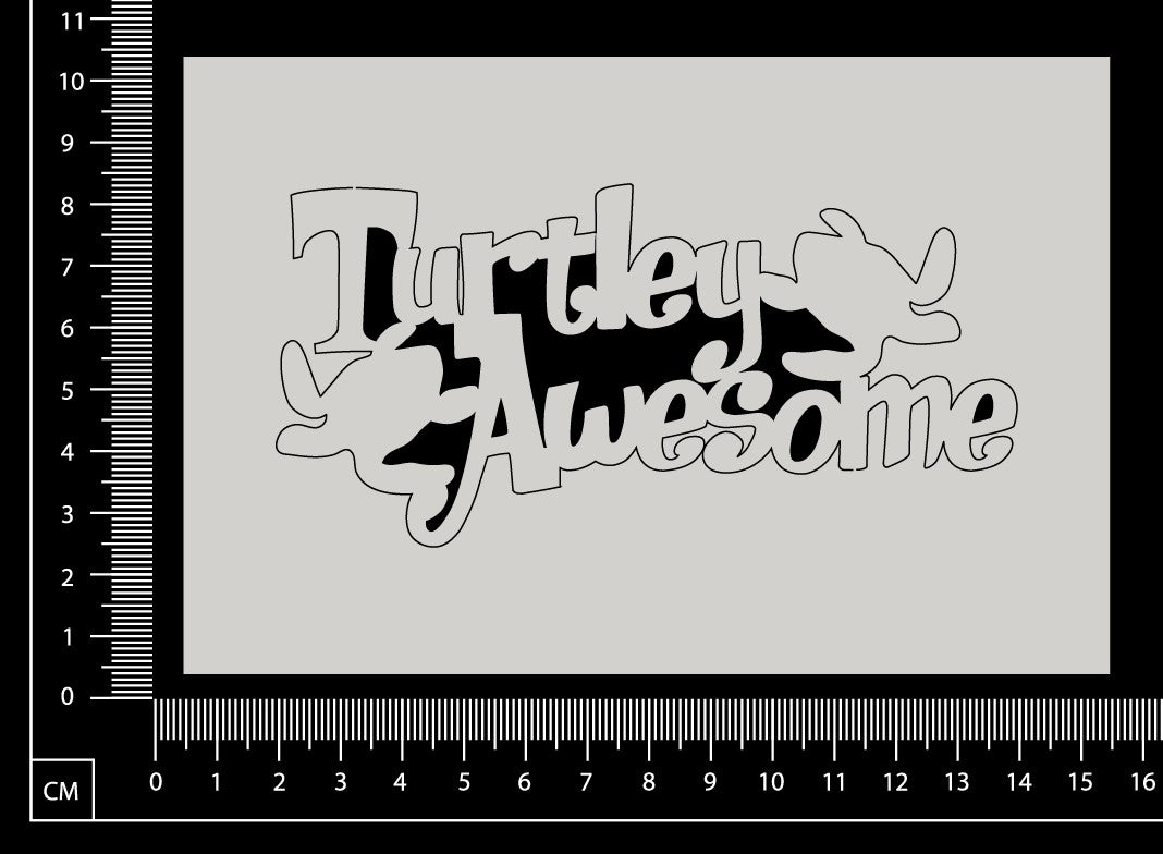 Turtley Awesome - A - White Chipboard