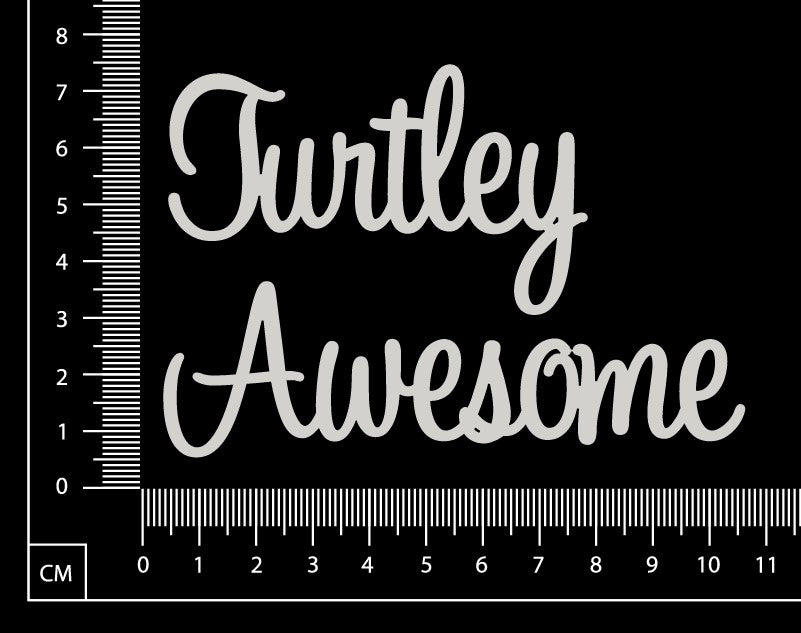 Turtley Awesome - B - White Chipboard