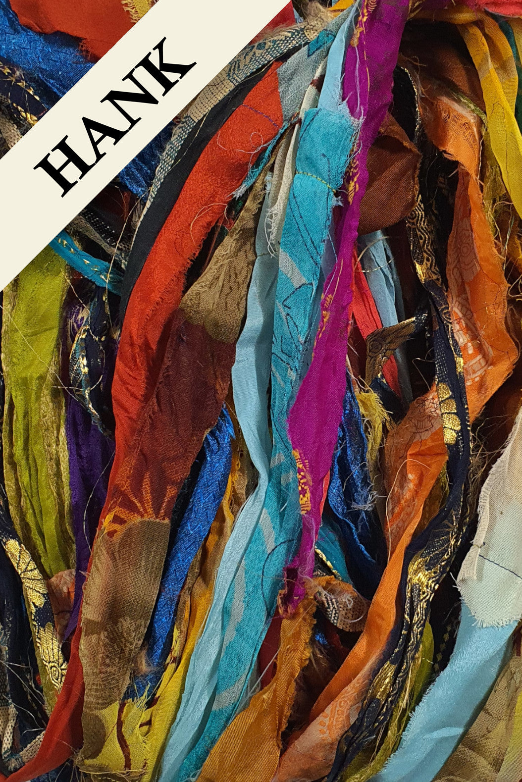 Reclaimed Sari Ribbon Hank - Unique - CQ