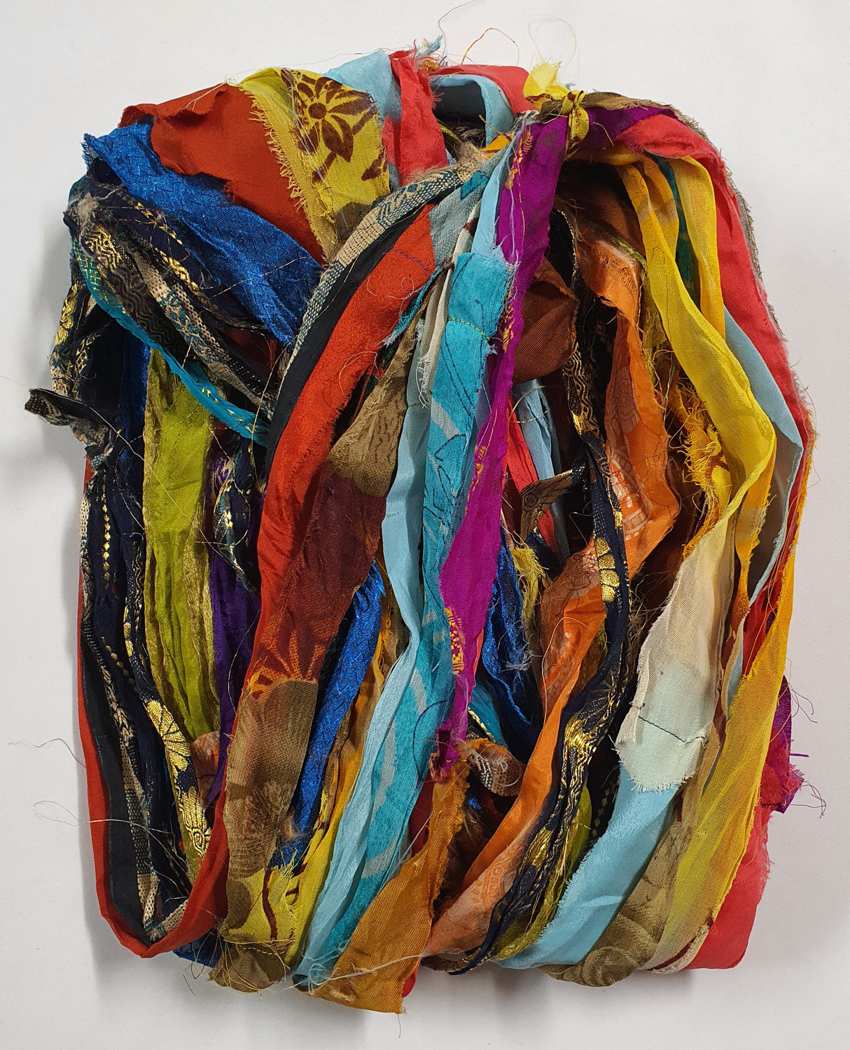 Reclaimed Sari Ribbon Hank - Unique - CQ