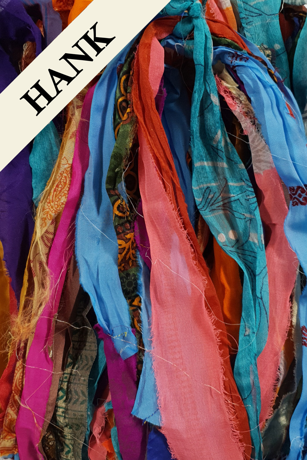 Reclaimed Sari Ribbon Hank - Unique - CS