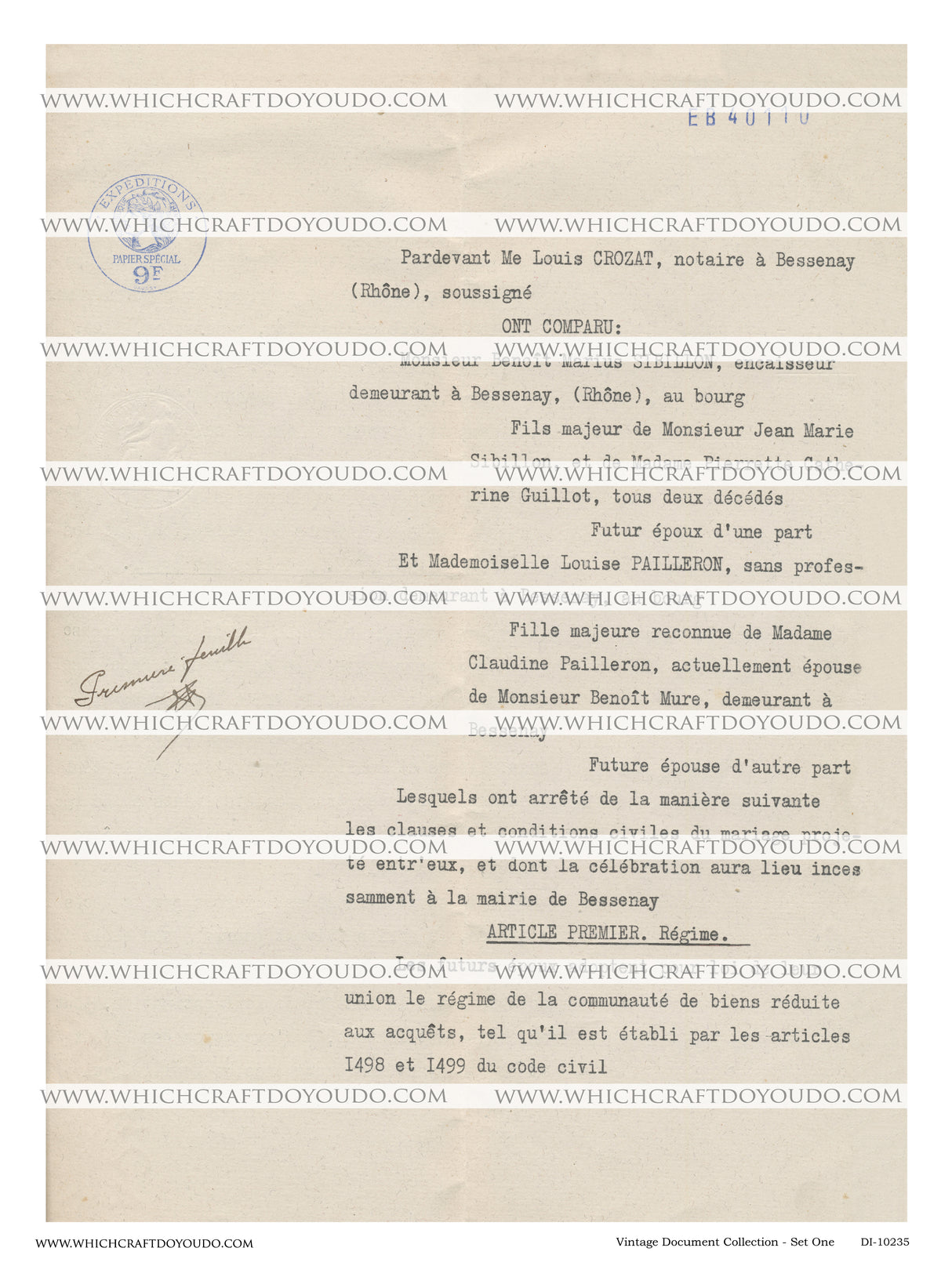 Vintage Document Collection - Set One - DI-10235 - Digital Download