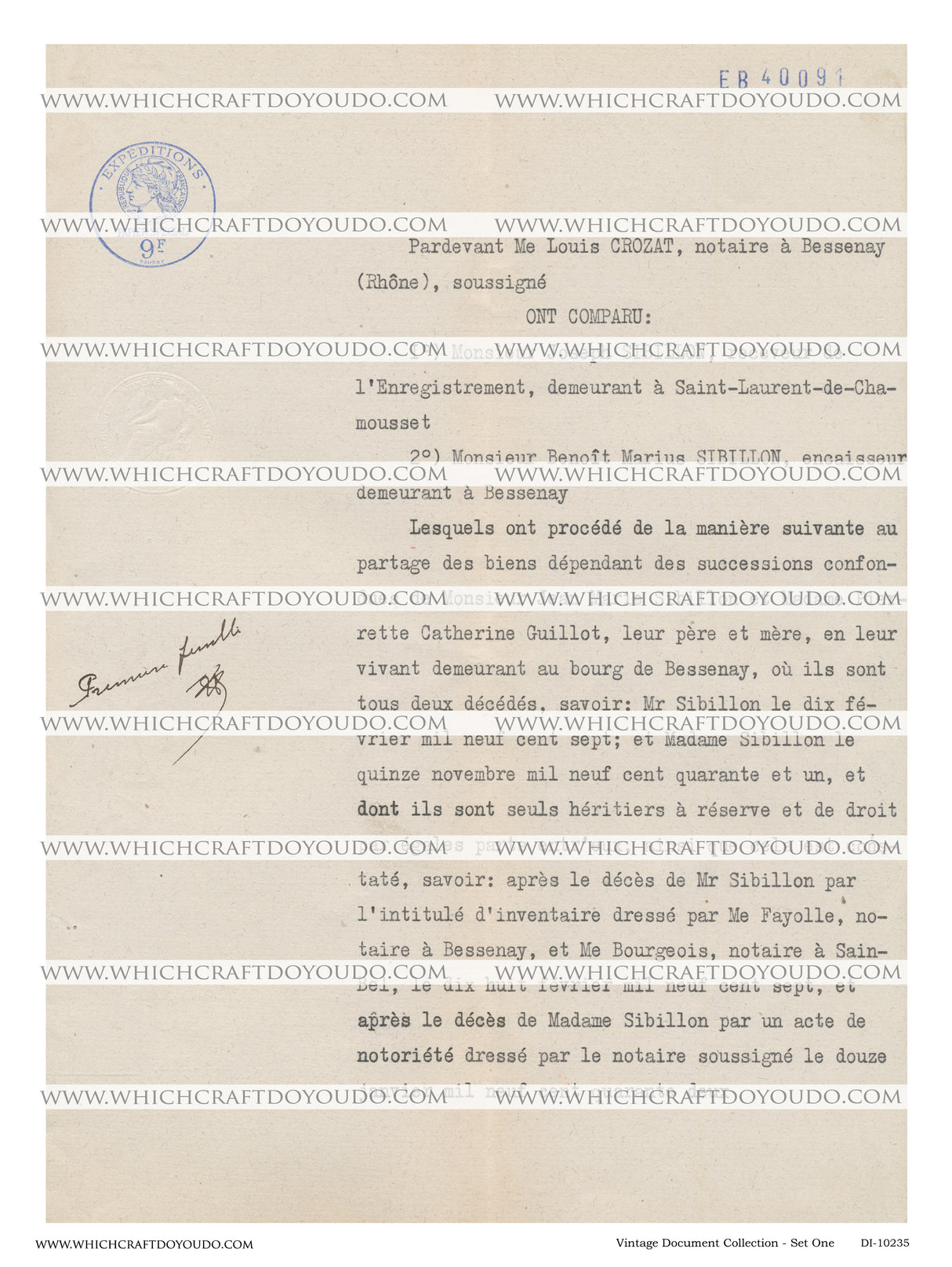 Vintage Document Collection - Set One - DI-10235 - Digital Download