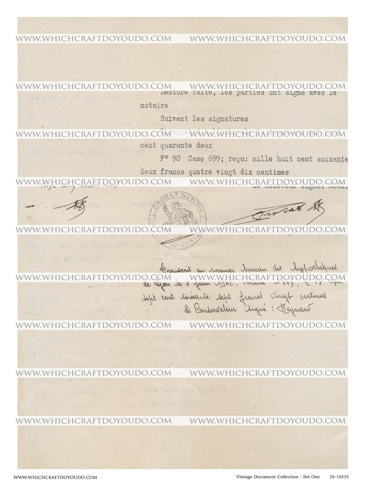 Vintage Document Collection - Set One - DI-10235 - Digital Download