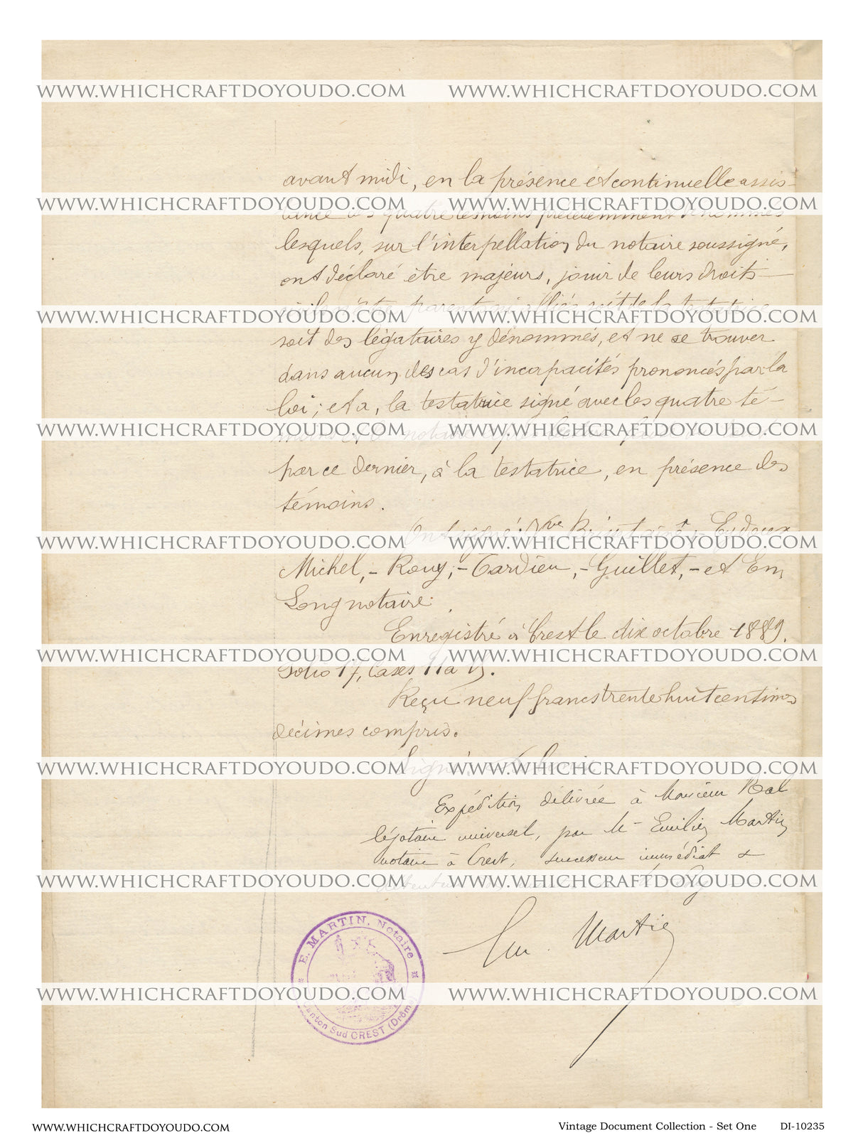 Vintage Document Collection - Set One - DI-10235 - Digital Download