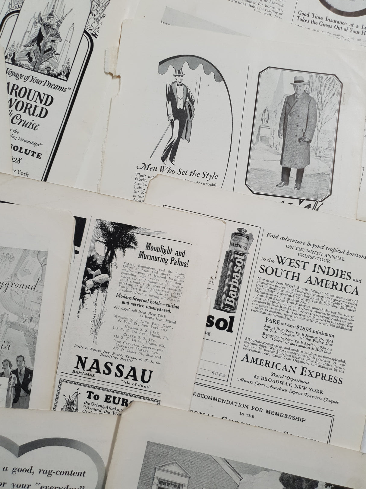 Authentic Vintage Advertisement Pages Pack - DM