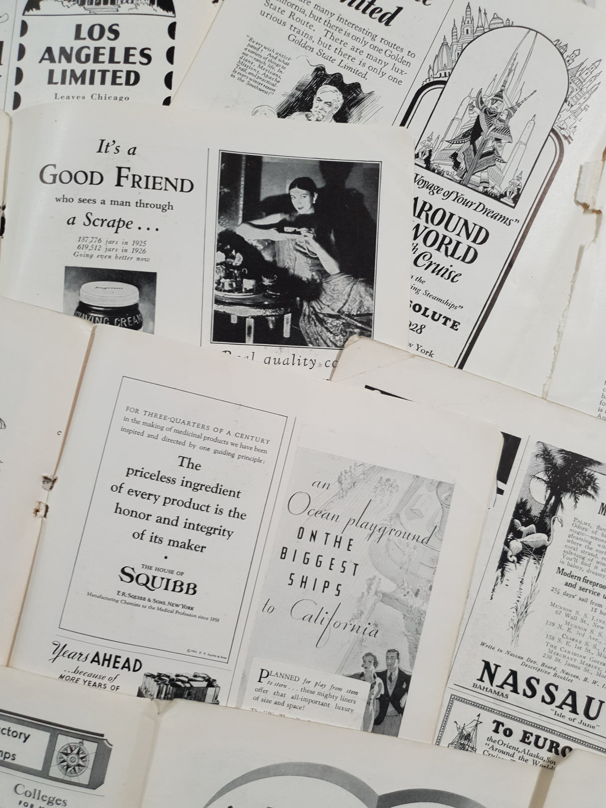 Authentic Vintage Advertisement Pages Pack - DM