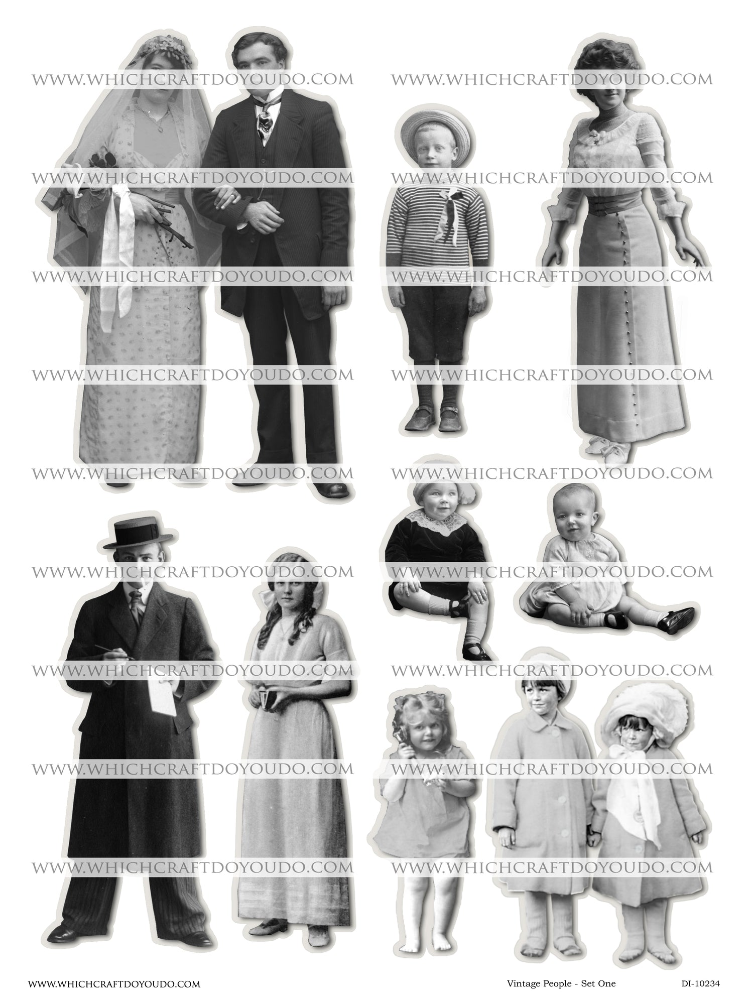 Vintage People - Set One - DI-10234 - Digital Download