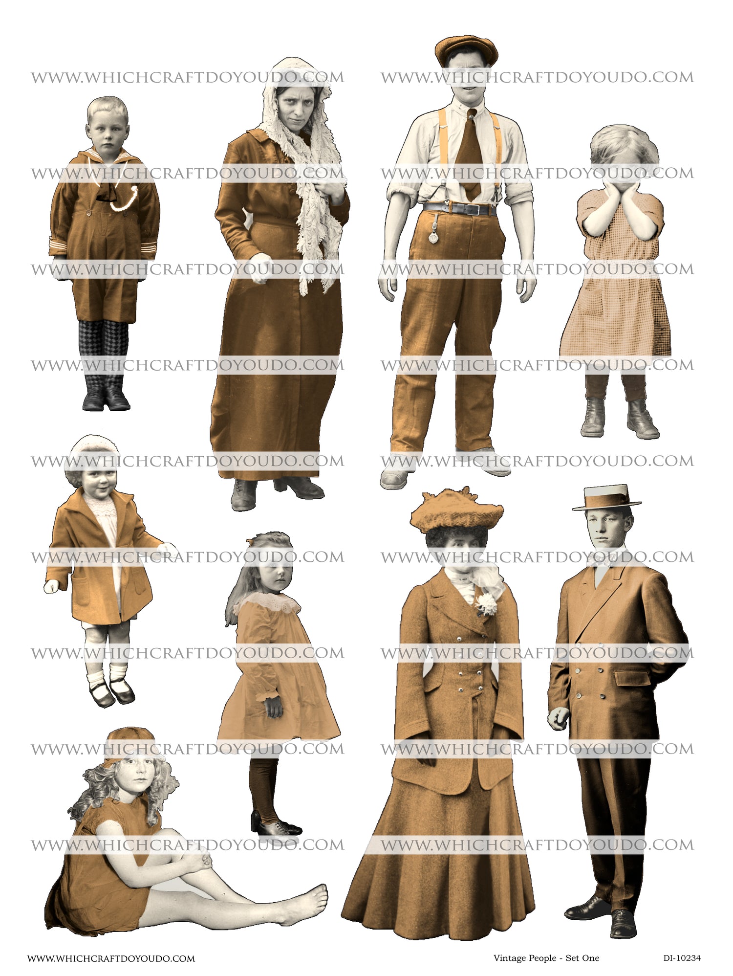Vintage People - Set One - DI-10234 - Digital Download
