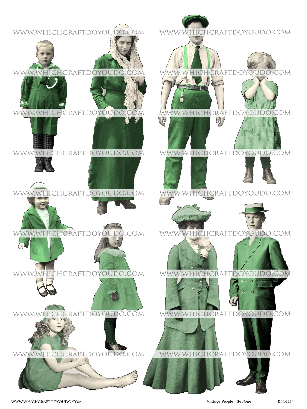 Vintage People - Set One - DI-10234 - Digital Download