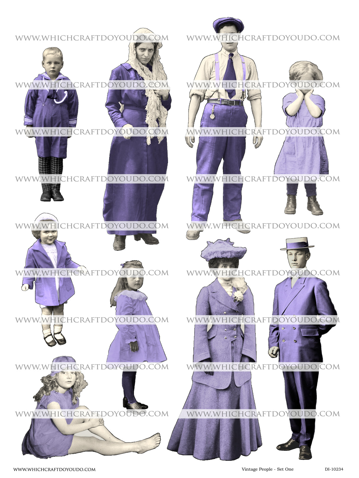 Vintage People - Set One - DI-10234 - Digital Download