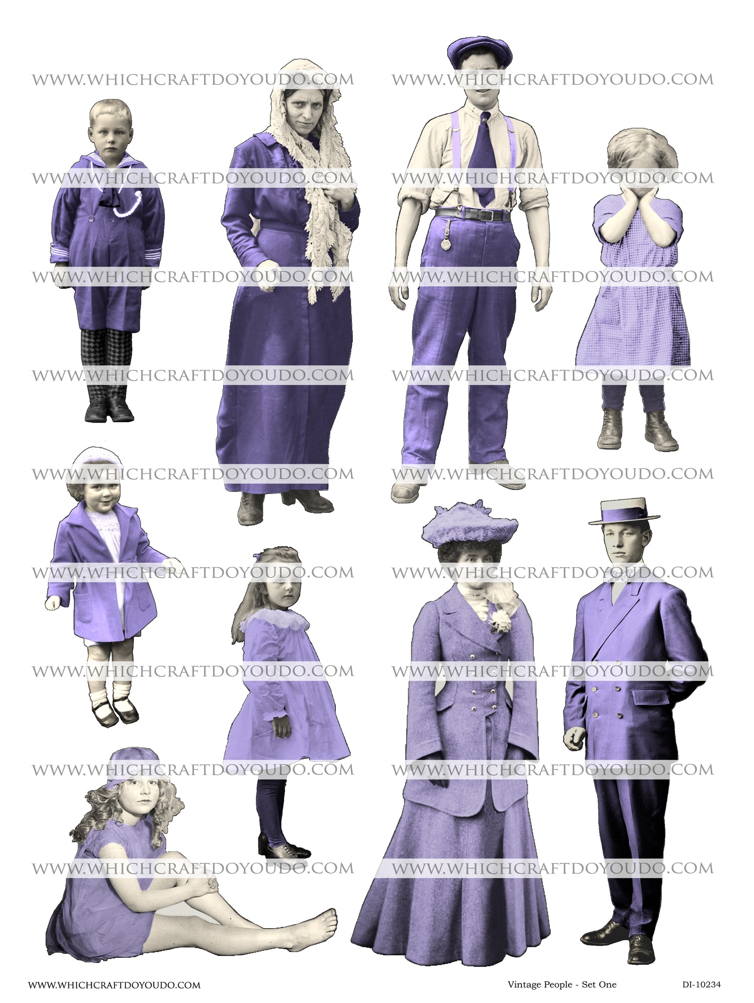Vintage People - Set One - DI-10234 - Digital Download