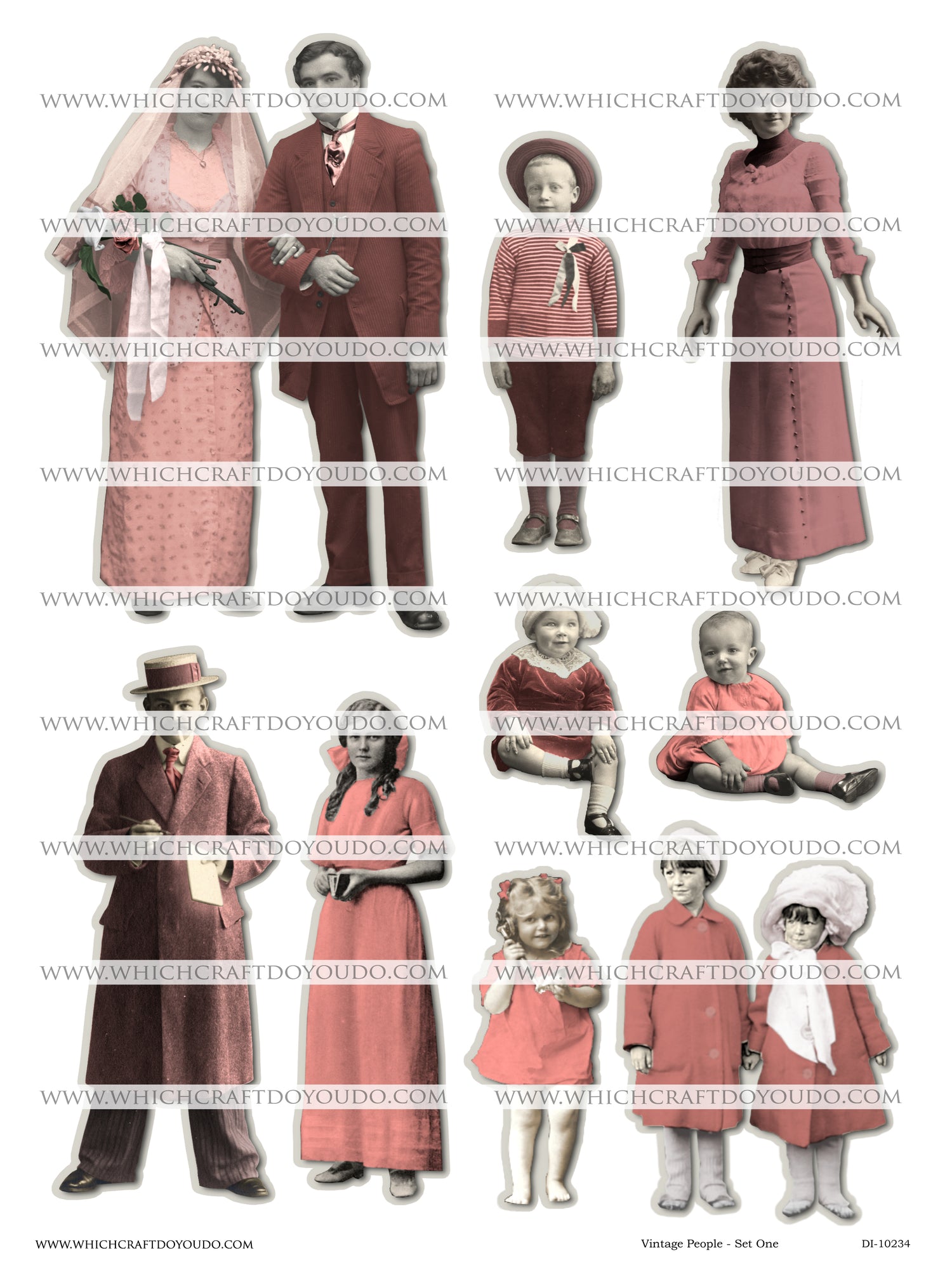 Vintage People - Set One - DI-10234 - Digital Download