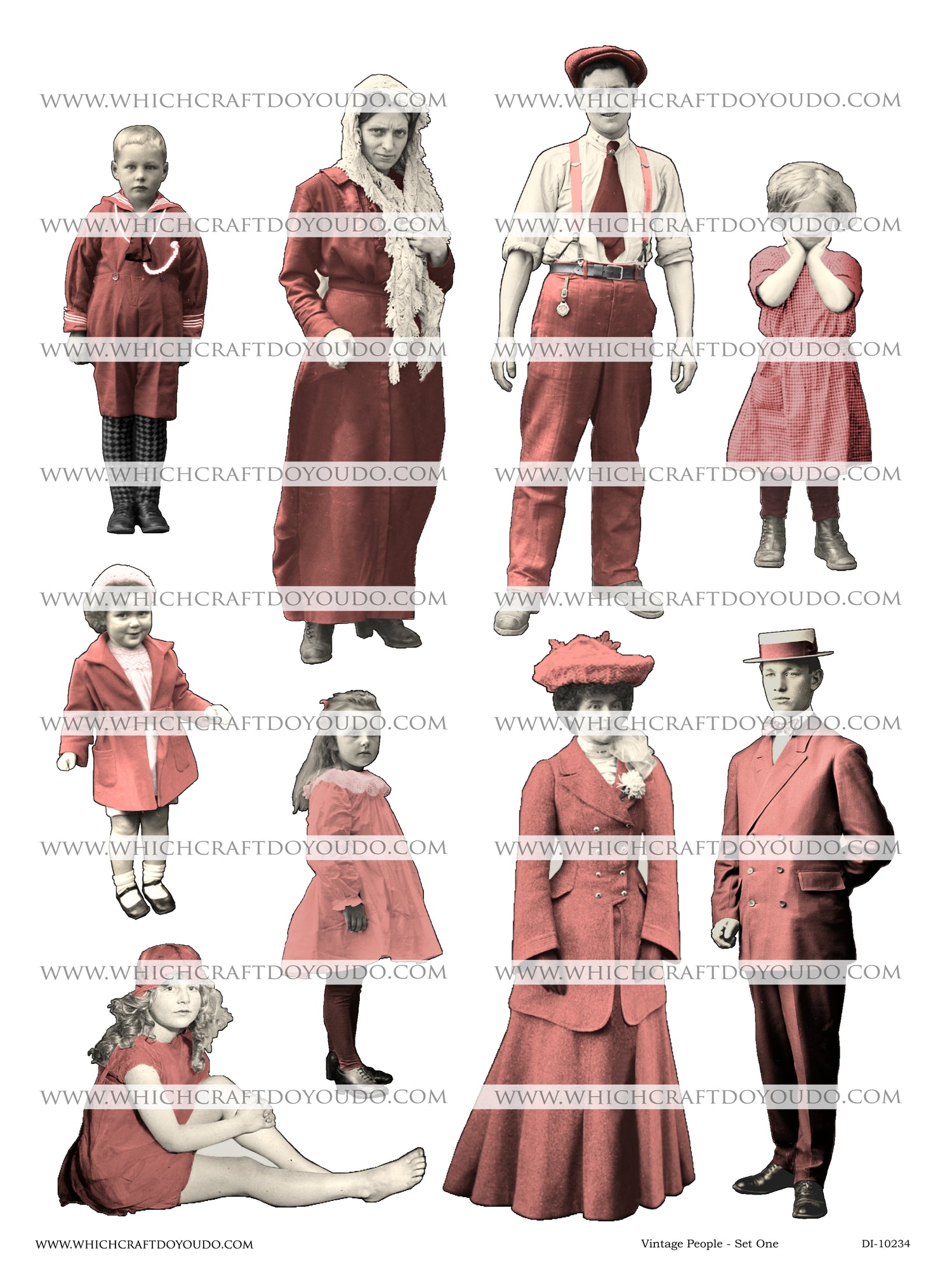 Vintage People - Set One - DI-10234 - Digital Download