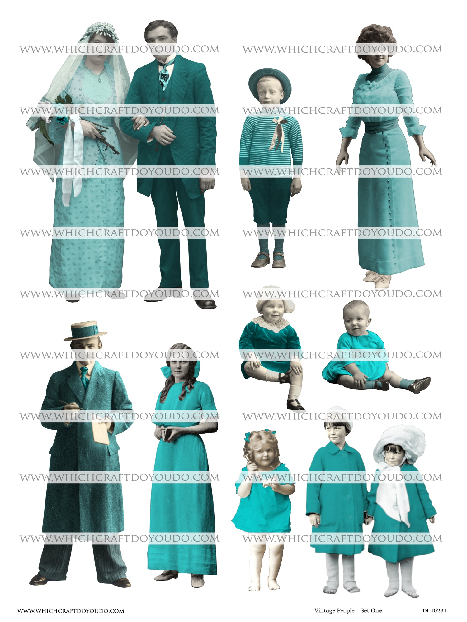 Vintage People - Set One - DI-10234 - Digital Download