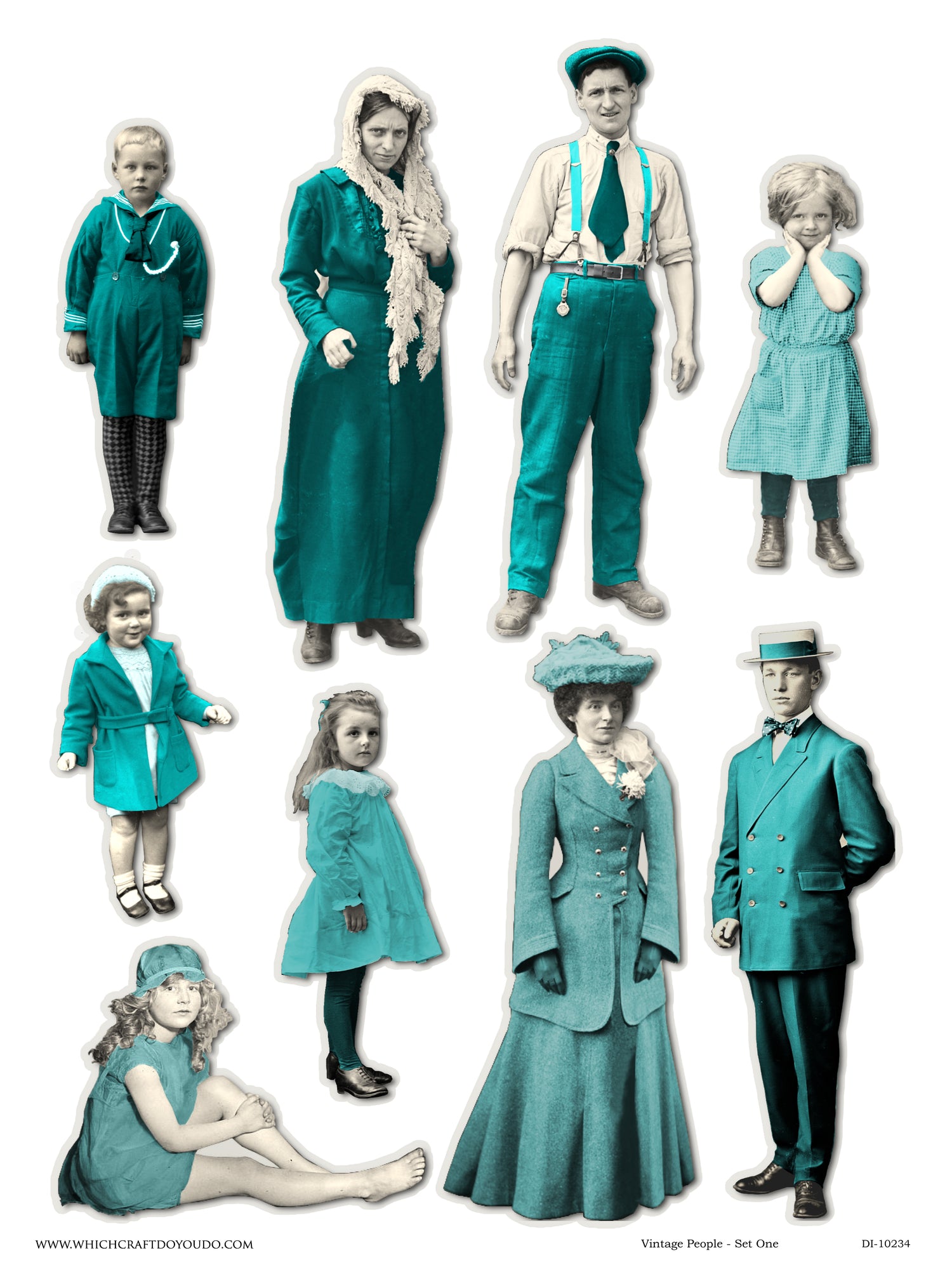 Vintage People - Set One - DI-10234 - Digital Download