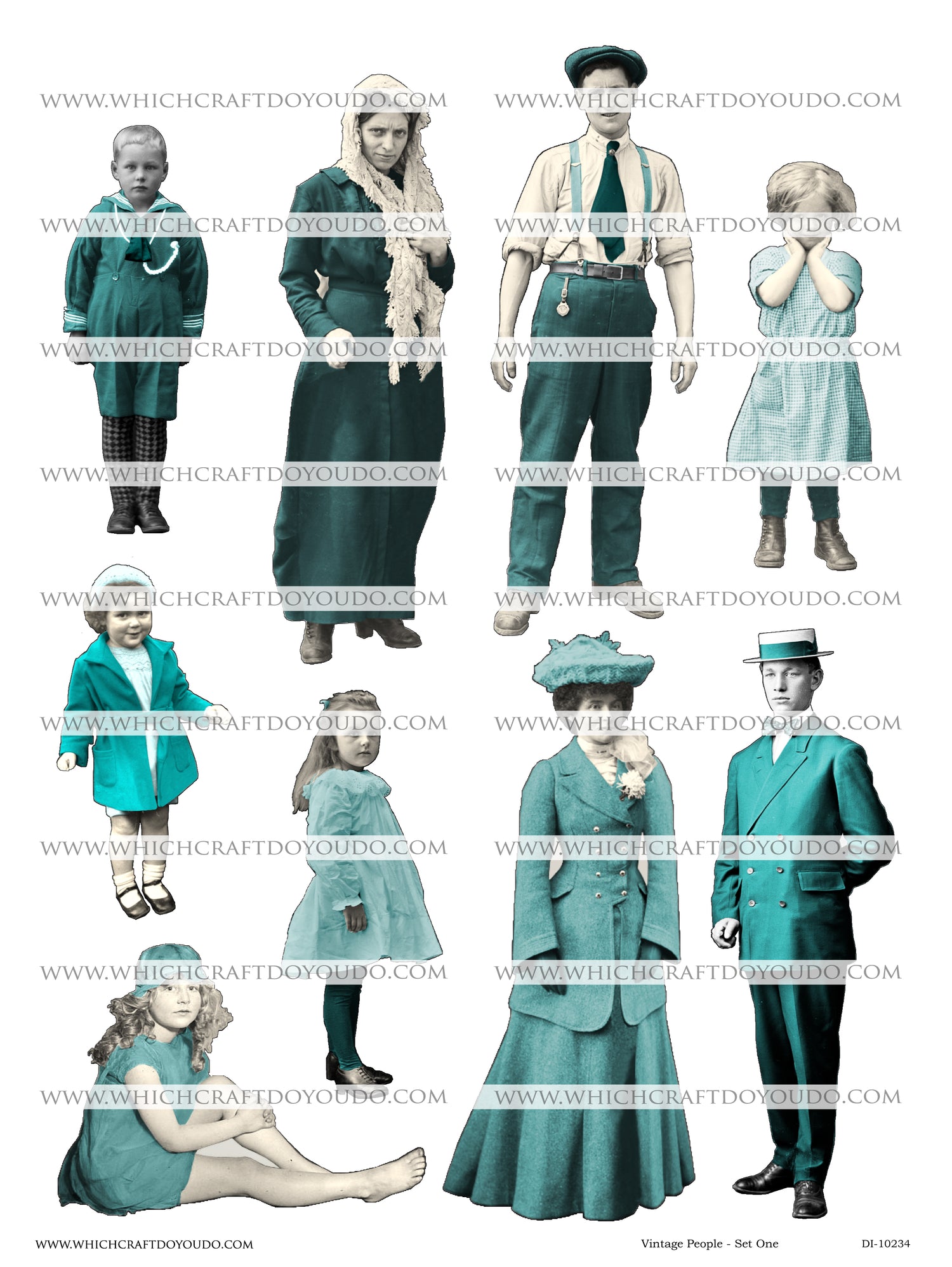 Vintage People - Set One - DI-10234 - Digital Download