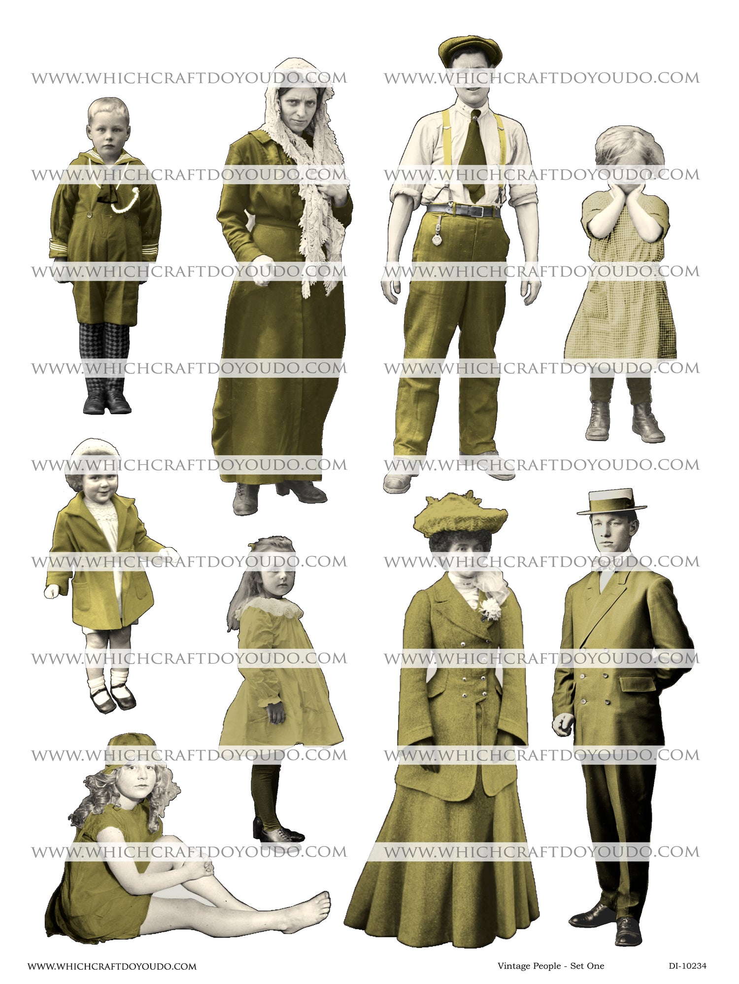 Vintage People - Set One - DI-10234 - Digital Download