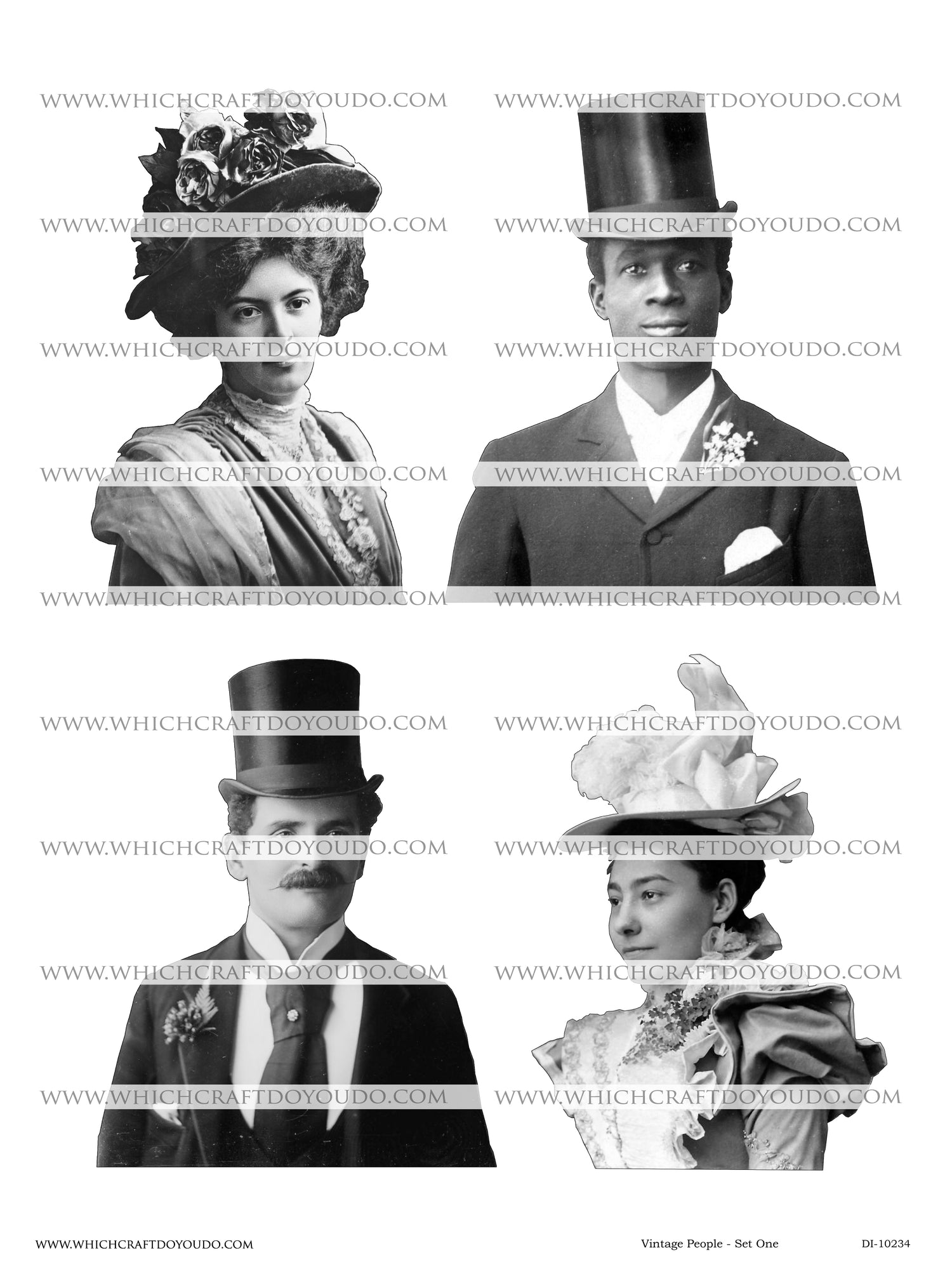 Vintage People - Set One - DI-10234 - Digital Download