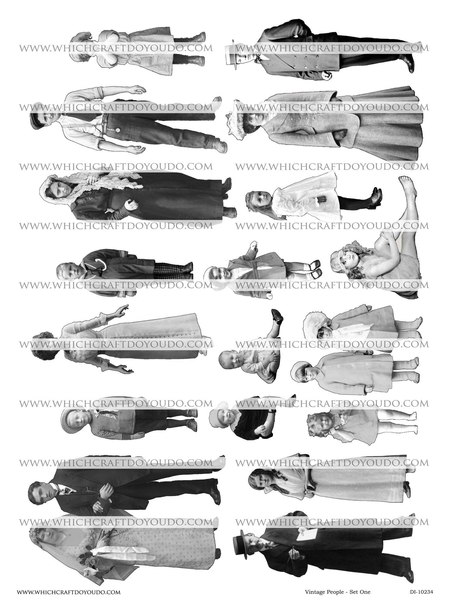 Vintage People - Set One - DI-10234 - Digital Download