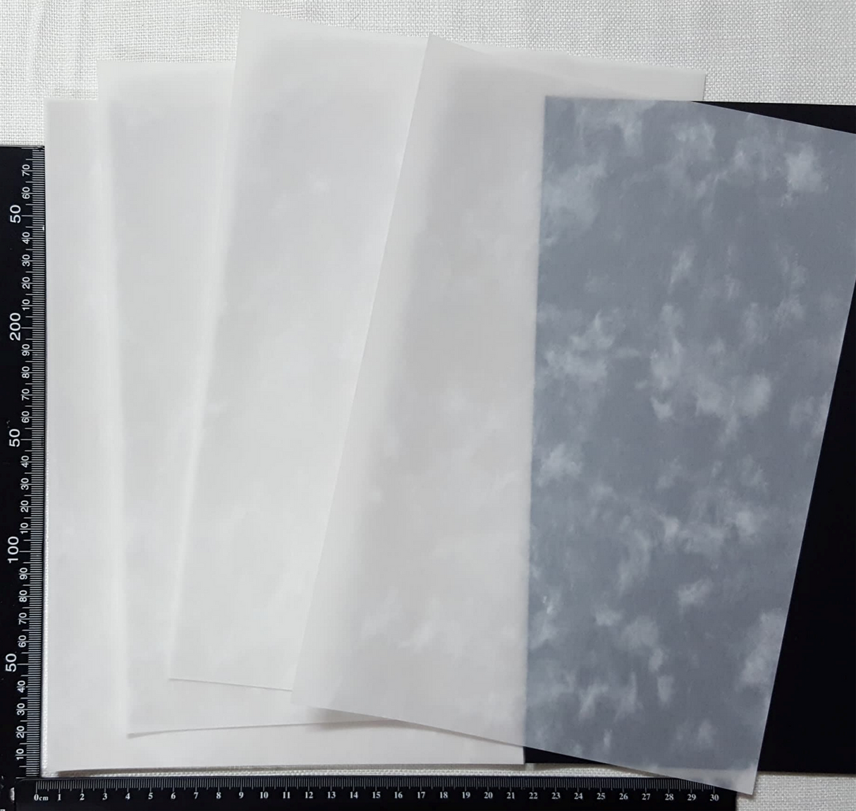 Vellum - Set of 5 - White Marbled