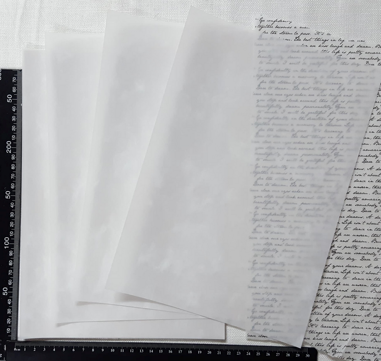 Vellum - Set of 5 - White Marbled