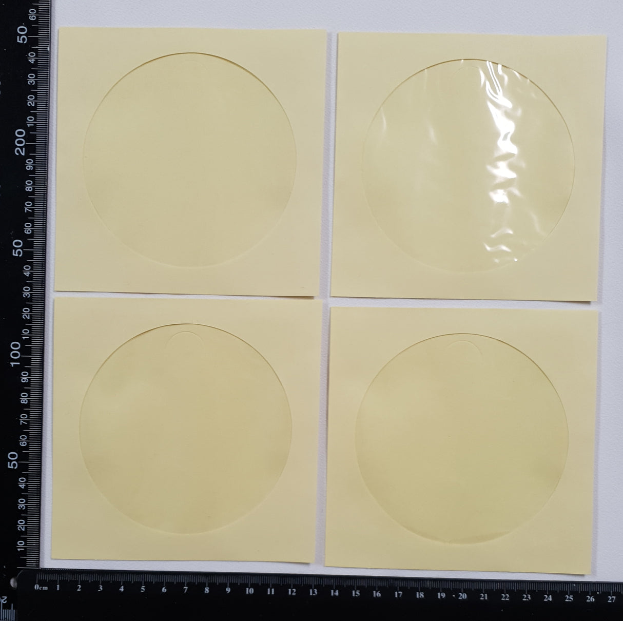Windowed Envelopes - Set of 4 - Yellow