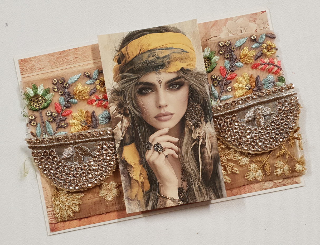 Assorted Embroidered Trim Pack - XK