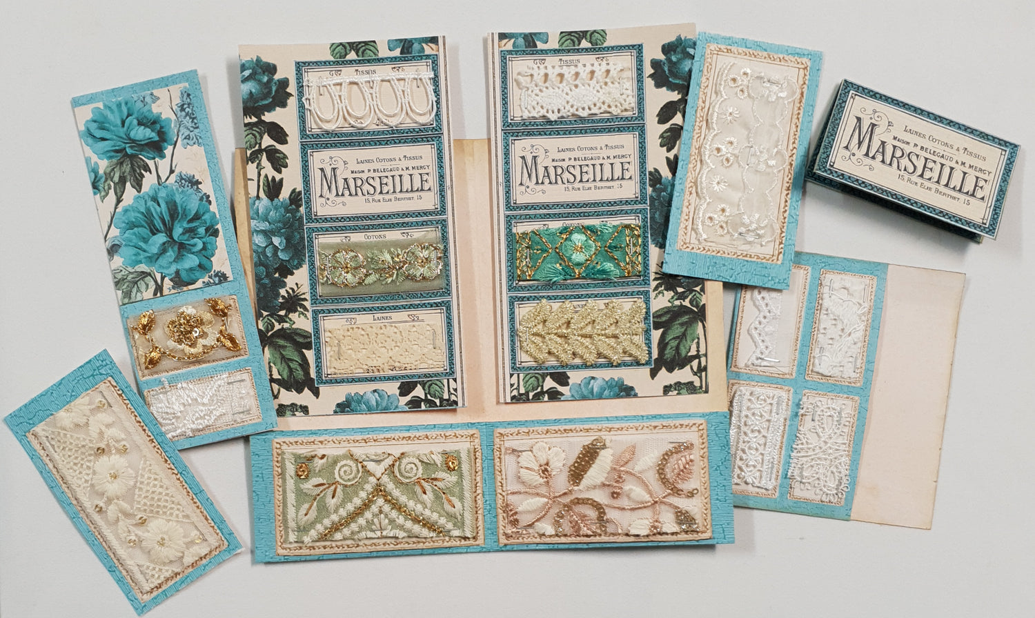 Floral Fabric Sampler Folio - ZQ