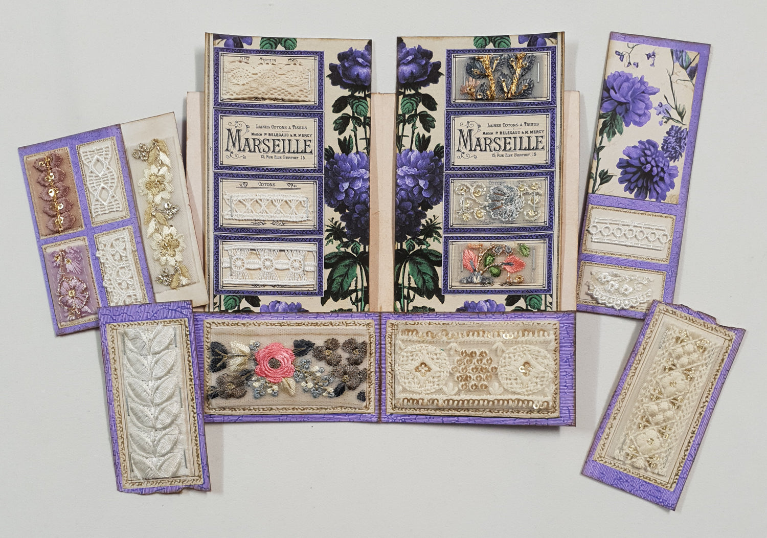 Floral Fabric Sampler Folio - ZS